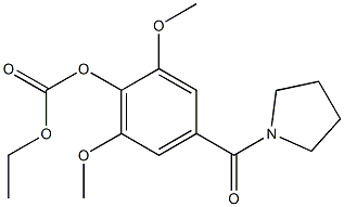 Carbonic acid ethyl 2,6-dimethoxy-4-(1-pyrrolidinylcarbonyl)phenyl ester