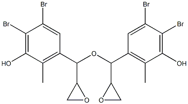 3,4-Dibromo-5-hydroxy-6-methylphenylglycidyl ether Struktur