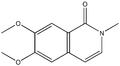 6,7-ジメトキシ-2-メチルイソキノリン-1(2H)-オン 化学構造式