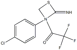 3-(4-Chlorophenyl)-N-(trifluoroacetyl)-1,3-thiazetidin-2-imine