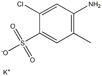 4-Amino-2-chloro-5-methylbenzenesulfonic acid potassium salt Structure