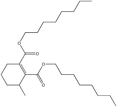 3,4,5,6-Tetrahydro-3-methylphthalic acid dioctyl ester Structure