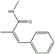 (Z)-N-Methyl-3-[phenyl]-2-methylacrylamide,,结构式