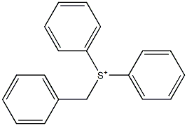 Diphenyl(benzyl)sulfonium Struktur