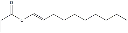 Propionic acid 1-decenyl ester Structure