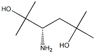 [S,(-)]-3-Amino-2,5-dimethyl-2,5-hexanediol 结构式