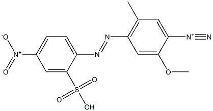  2-Methoxy-5-methyl-4-(4-nitro-2-sulfophenylazo)benzenediazonium