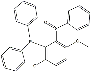 (2-Phenylthio-3,6-dimethoxyphenyl)diphenylphosphine oxide Struktur