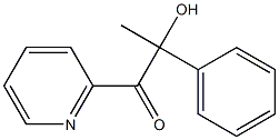 2-Phenyl-1-(2-pyridyl)-2-hydroxy-1-propanone 结构式