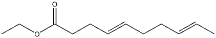 4,8-Decadienoic acid ethyl ester Struktur