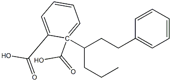 (+)-フタル酸水素1-[(S)-1-フェネチルブチル] 化学構造式