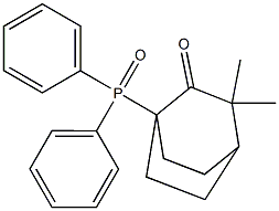 1-(ジフェニルホスフィニル)-3,3-ジメチルビシクロ[2.2.2]オクタン-2-オン 化学構造式