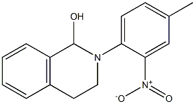 1,2,3,4-Tetrahydro-2-(4-methyl-2-nitrophenyl)isoquinolin-1-ol Struktur