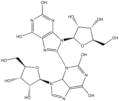 3-(Xanthosin-8-yl)xanthosine Structure
