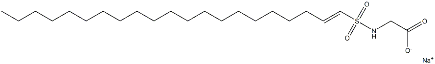 N-(1-Henicosenylsulfonyl)glycine sodium salt Struktur