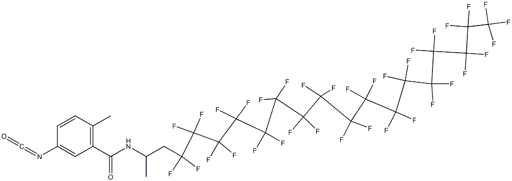 3-Isocyanato-6-methyl-N-[2-(pentatriacontafluoroheptadecyl)-1-methylethyl]benzamide