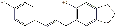 2,3-Dihydro-6-[3-(4-bromophenyl)-2-propenyl]benzofuran-5-ol
