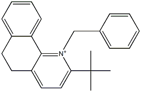 1-Benzyl-2-tert-butyl-5,6-dihydrobenzo[h]quinolin-1-ium Struktur