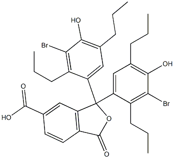 1,1-Bis(3-bromo-4-hydroxy-2,5-dipropylphenyl)-1,3-dihydro-3-oxoisobenzofuran-6-carboxylic acid|