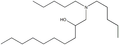 1-ジペンチルアミノ-2-デカノール 化学構造式