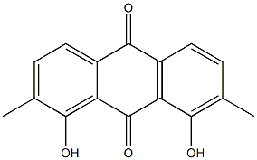 1,8-Dihydroxy-2,7-dimethyl-9,10-anthraquinone Structure