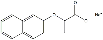 2-(2-Naphtyloxy)propionic acid sodium salt Structure