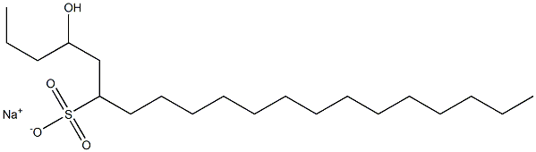 4-Hydroxyicosane-6-sulfonic acid sodium salt Structure