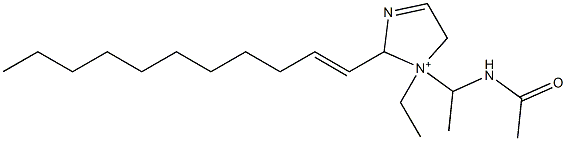 1-[1-(Acetylamino)ethyl]-1-ethyl-2-(1-undecenyl)-3-imidazoline-1-ium,,结构式