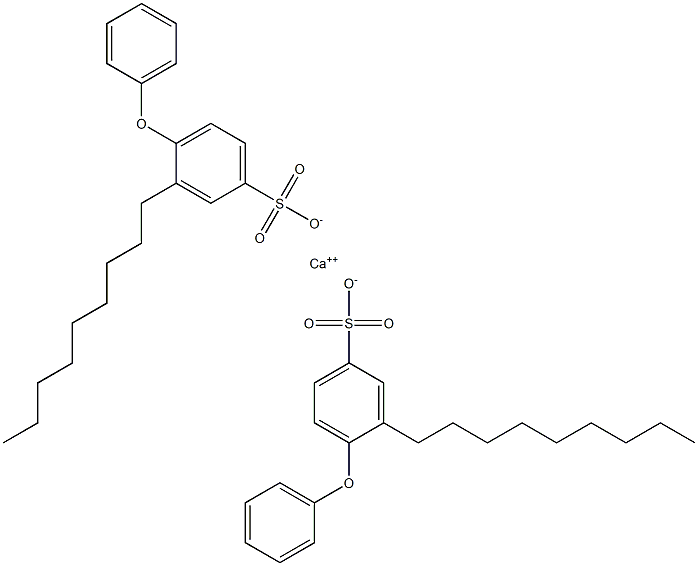 Bis(3-nonyl-4-phenoxybenzenesulfonic acid)calcium salt 结构式