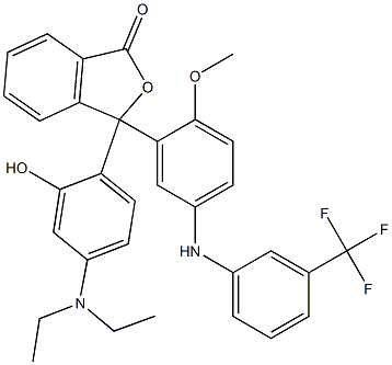 3-(4-Diethylamino-2-hydroxyphenyl)-3-[5-[m-(trifluoromethyl)phenylamino]-2-methoxyphenyl]isobenzofuran-1(3H)-one