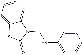 3-[Phenylaminomethyl]benzothiazol-2(3H)-one Struktur