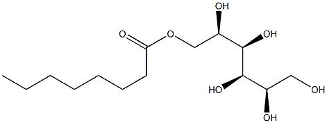 D-マンニトール6-オクタノアート 化学構造式