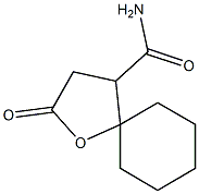 2-Oxo-1-oxaspiro[4.5]decane-4-carboxamide Struktur