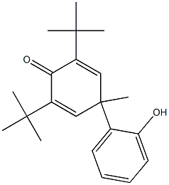 2,6-Di-tert-butyl-4-methyl-4-(2-hydroxyphenyl)-2,5-cyclohexadien-1-one,,结构式