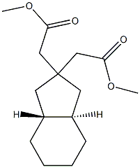 Dimethyl trans-hexahydro-2,2-indandiacetate Structure