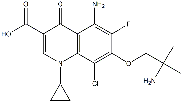 7-(2-Amino-2-methylpropoxy)-5-amino-1-cyclopropyl-6-fluoro-8-chloro-1,4-dihydro-4-oxoquinoline-3-carboxylic acid