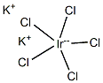 ペンタクロロイリジウム(III)酸カリウム 化学構造式