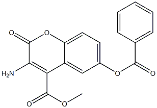 3-Amino-6-benzoyloxy-2-oxo-2H-1-benzopyran-4-carboxylic acid methyl ester