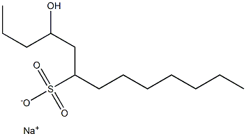 4-Hydroxytridecane-6-sulfonic acid sodium salt 结构式