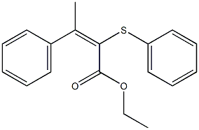 2-(Phenylthio)-3-phenyl-2-butenoic acid ethyl ester|