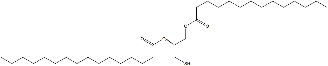 (2R)-3-Myristoyloxy-2-palmitoyloxy-1-propanethiol Struktur