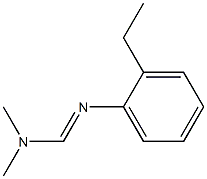 N1,N1-Dimethyl-N2-(o-ethylphenyl)formamidine,,结构式