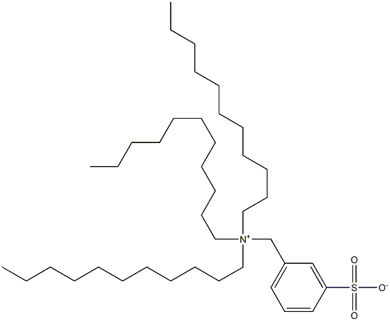 N,N,N-Triundecyl-3-sulfonatobenzenemethanaminium Structure