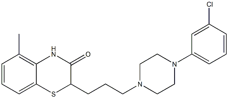 2-[3-[4-(3-Chlorophenyl)piperazin-1-yl]propyl]-5-methyl-2H-1,4-benzothiazin-3(4H)-one