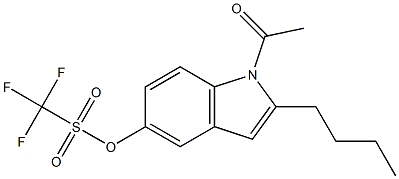  Trifluoromethanesulfonic acid 1-acetyl-2-butyl-1H-indol-5-yl ester