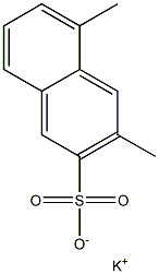 3,5-Dimethyl-2-naphthalenesulfonic acid potassium salt,,结构式