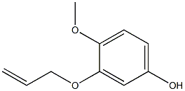 4-Methoxy-3-(2-propenyloxy)phenol Structure