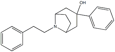 8-Phenethyl-3-phenyl-8-azabicyclo[3.2.1]octan-3-ol Structure