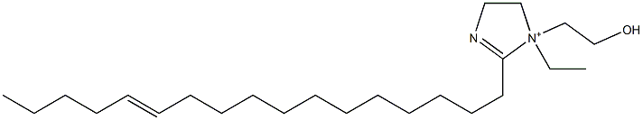 1-Ethyl-2-(12-heptadecenyl)-1-(2-hydroxyethyl)-2-imidazoline-1-ium 结构式