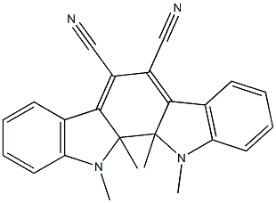 11,11a,11b,12-Tetrahydro-11,11a,11b,12-tetramethylindolo[2,3-a]carbazole-5,6-dicarbonitrile Structure